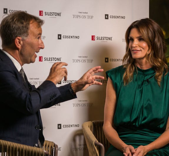 Image 34 of Tony Chambers and Cindy Crawford Silestone London in Silestone® præsenterer den nye Cindy Crawford kampagne: 'Tops on Top 2019' - Cosentino